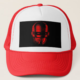 Robot Cop Helmet Trucker Pet