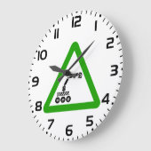 Robot Crossing Warning Sign Grote Klok (Hoek)