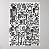 Robot Crowd Poster (Voorkant)