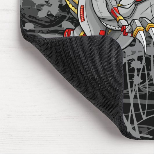Robot Cyborg Tyrannosaurus    DinosaurMouse Pad Muismat (Hoek)