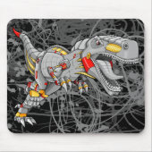 Robot Cyborg Tyrannosaurus    DinosaurMouse Pad Muismat (Voorkant)