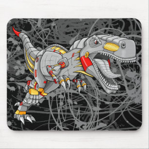 Robot Cyborg Tyrannosaurus    DinosaurMouse Pad Muismat
