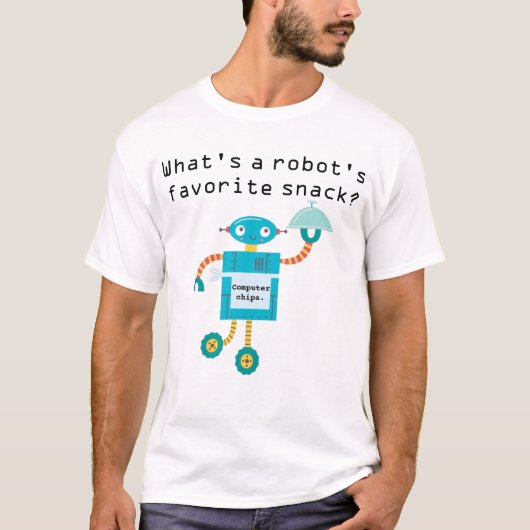 Robot Dad Joke T-shirt (Voorkant)