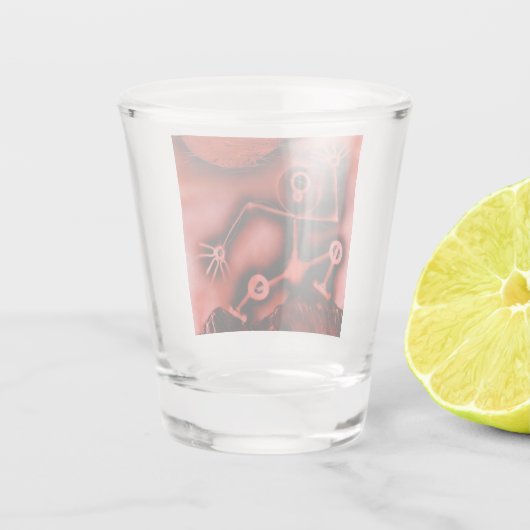 Robot Dance Shot Glas (Achterkant)