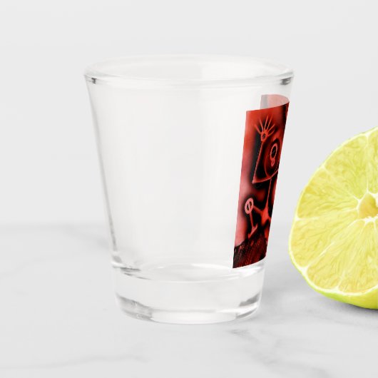 Robot Dance Shot Glas (Links)