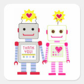 Robot Dank u Stickers (Voorkant)