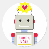 Robot Dank u Stickers (Voorkant)