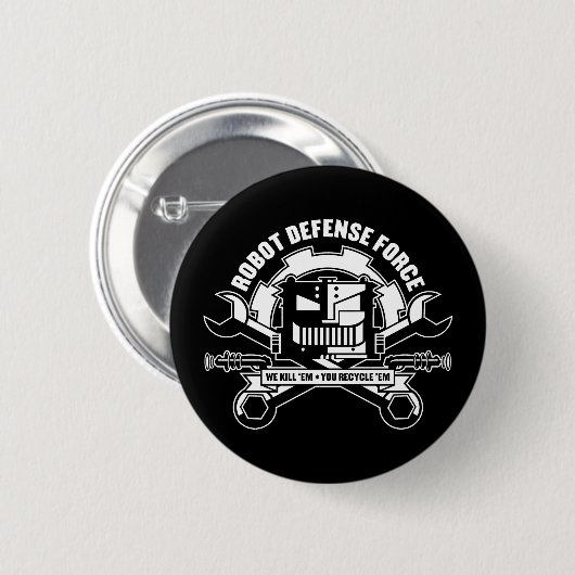 Robot Defence Force Button (Voorkant /achterkant)