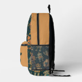 Robot Design Backpack  Personalised with Your Text Bedrukte Rugzak (Rechts)