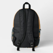 Robot Design Backpack  Personalised with Your Text Bedrukte Rugzak (Achterkant)