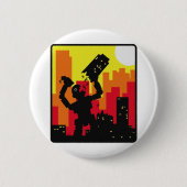 Robot Destroy Ronde Button 5,7 Cm (Voorkant)