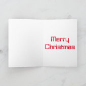 Robot die het Pet van de Kerstman dragen Feestdagen Kaart (Binnen)