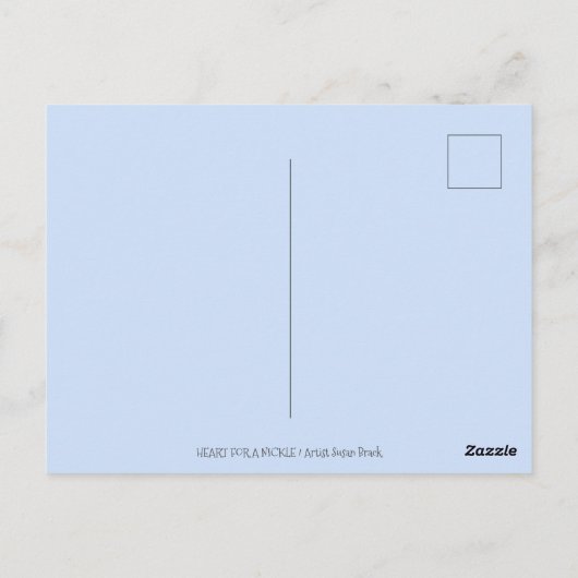 ROBOT DIE OP VERLIES KIJKT, HARTVERKEERMACHINESCUT BRIEFKAART (Achterkant)