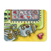 ROBOT DIE OP VERLIES KIJKT, HARTVERKEERMACHINESCUT MAGNEET (Horizontaal)