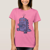 Robot Dino - Blauw T-shirt (Voorkant)