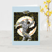 Robot Disk Golfer Kaart (Gele Bloem)