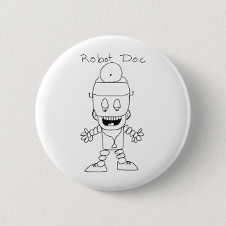Robot Doctor Ronde Button 5,7 Cm