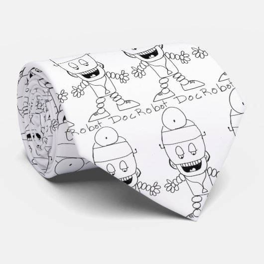 Robot Doctor Stropdas (Opgerold)