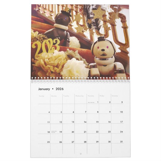 Robot Dog Agenda Kalender (Jan 2026)