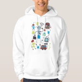 Robot Doodles Hoodie (Voorkant)