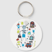 Robot Doodles Sleutelhanger (Achterkant)