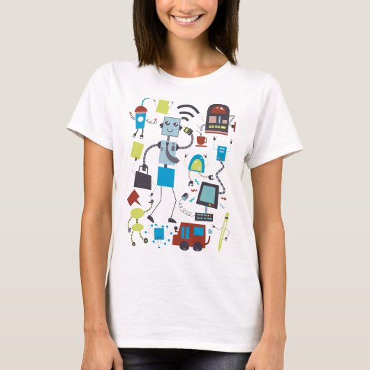 Robot Doodles T-shirt (Voorkant)