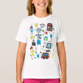 Robot Doodles T-shirt (Voorkant)