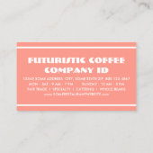 Robot drink koffie klantenkaartje (Achterkant)