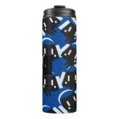 Robot Driving Music Producer Night Club Thermosbeker (Voorkant)