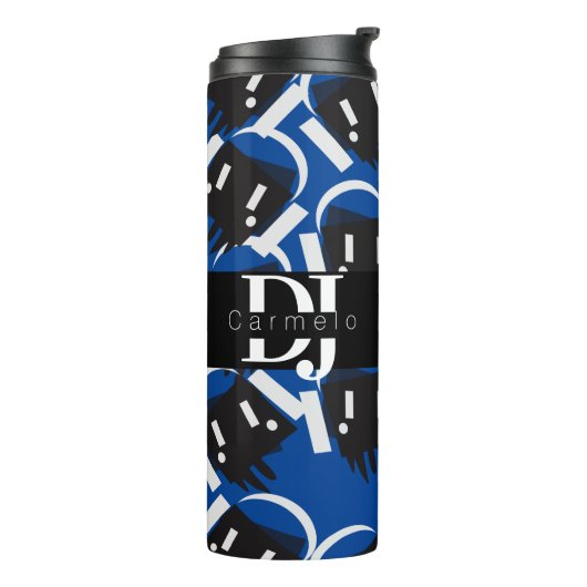 Robot Driving Music Producer Night Club Thermosbeker (Gedraaid links)