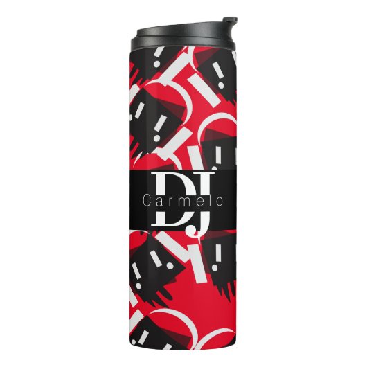 Robot Driving Music Producer Night Club Thermosbeker (Gedraaid links)