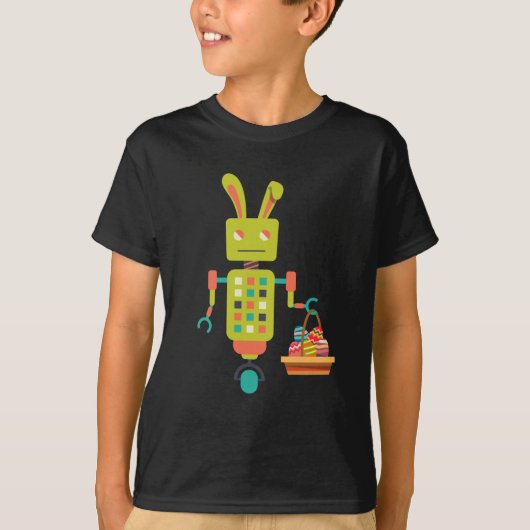Robot Easter Bunny TShirt (Voorkant)