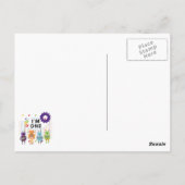 Robot Eerste Verjaardag Tshirts en geschenken Briefkaart (Achterkant)