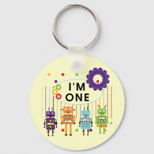 Robot Eerste Verjaardag Tshirts en geschenken Sleutelhanger