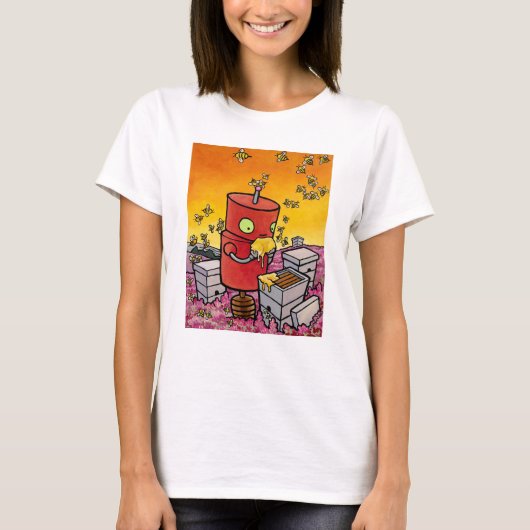 Robot en de honingbijen t-shirt (Voorkant)
