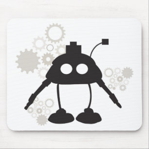 Robot en Gears Mousepad Muismat