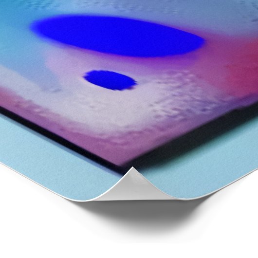 Robot en kleurrijke achtergrond | AI Art Poster (Hoek)