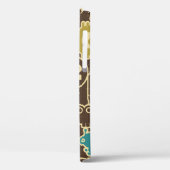 Robot en monsters modern naadloos patroon in retou Case-Mate iPhone case (Achterkant / Links)