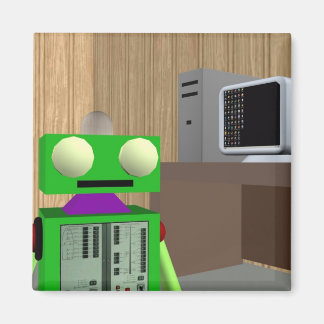Robot en PC magneet