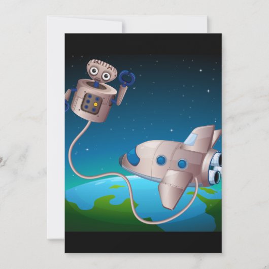 Robot- en ruimteschip kaart (Voorkant)