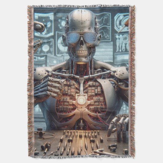 Robot Engineer Deken (Voorkant Verticaal)