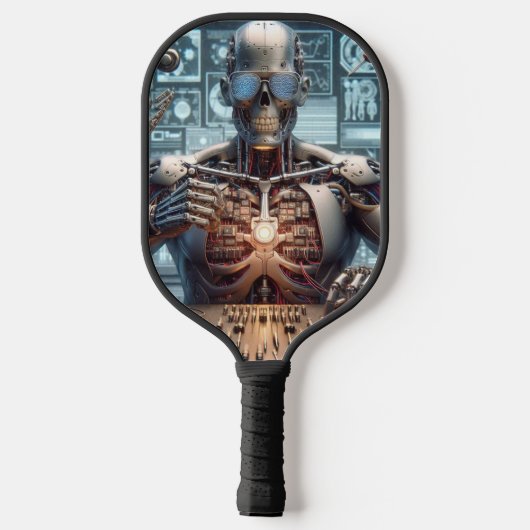 Robot Engineer Pickleball Paddle (Achterkant)