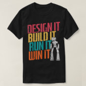 Robot Engineer Robotics T-shirt (Design voorkant)