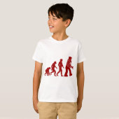 Robot Evolutie van man in robot T-shirt (Voorkant volledig)