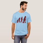 Robot Evolutie van man in robot T-shirt (Voorkant volledig)