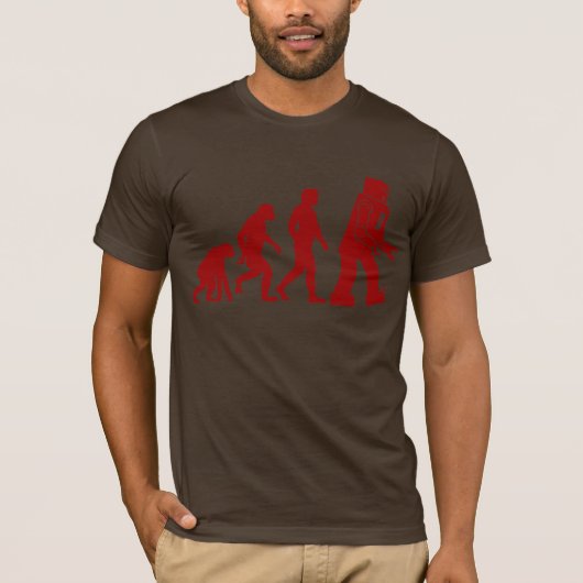 Robot Evolutie - van man tot robots T-shirt (Voorkant)