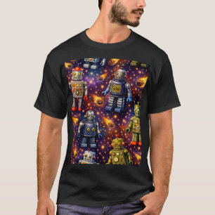 Robot exploratie kosmos t-shirt
