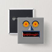 Robot Face Button (Voorkant /achterkant)
