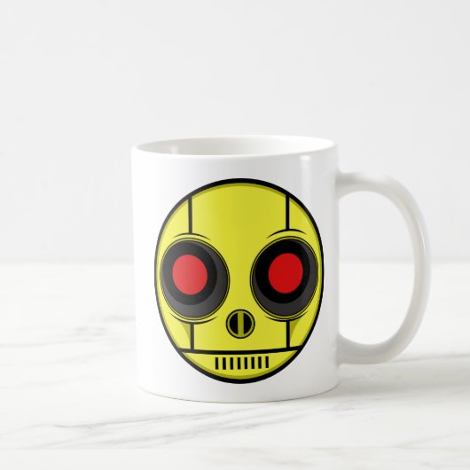 Robot Face Coffee-Mok Koffiemok (Rechts)