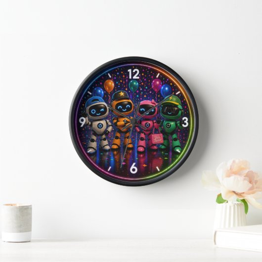 Robot feesttijd wandklok (Huis)